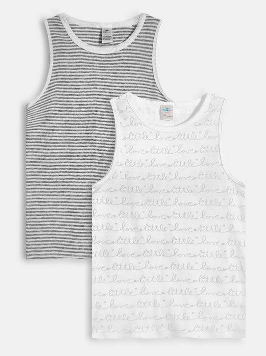 Girls 2 Pack Vests