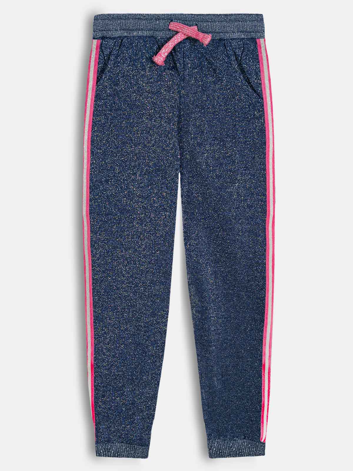 Older Girls Lurex Printed Knit Jogger