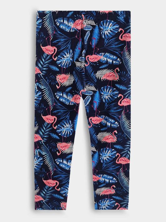 Girls Stretch Printed Leggings