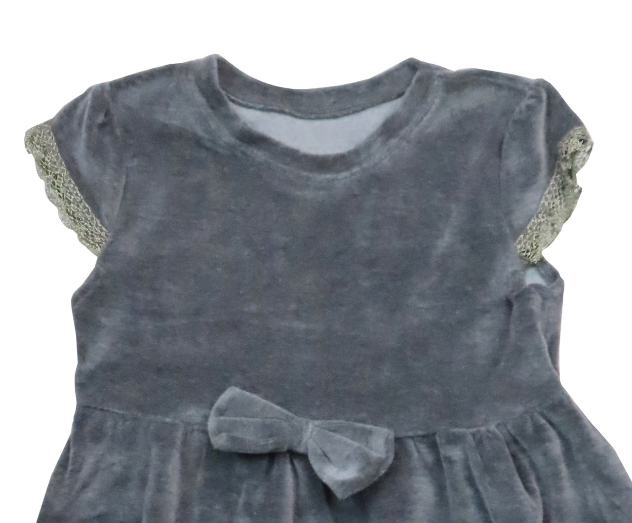 Girls Velour Knit Dress