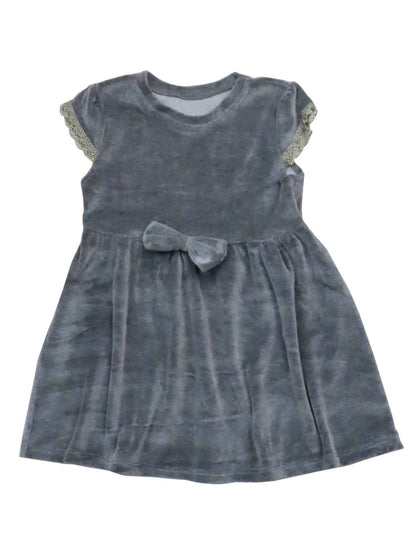 Girls Velour Knit Dress