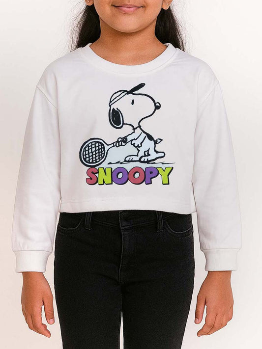 Girls Cropped Sweatshirt