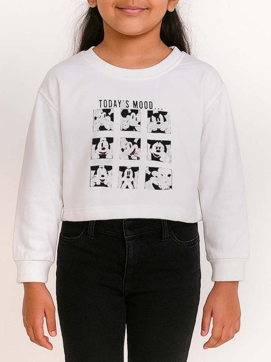 Girls Cropped Sweatshirt
