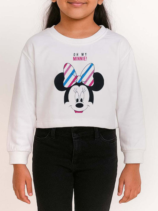 Girls Cropped Sweatshirt