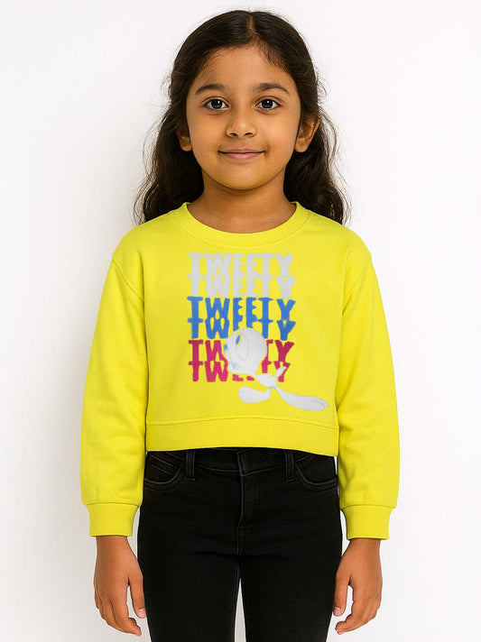 Girls Cropped Sweatshirt