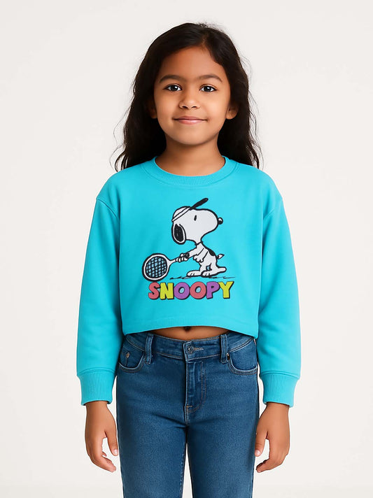 Girls Cropped Sweatshirt