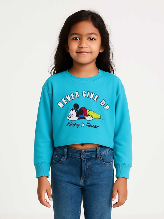 Girls Cropped Sweatshirt