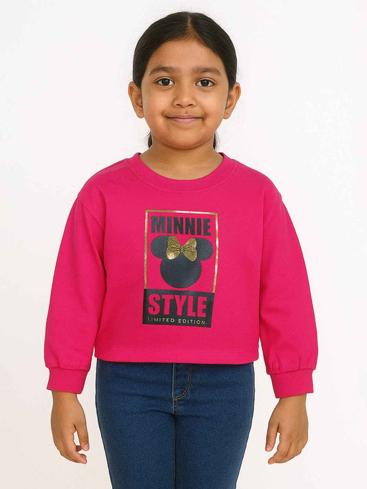 Girls Cropped Sweatshirt
