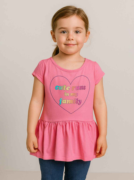 Girls Printed Fancy Top