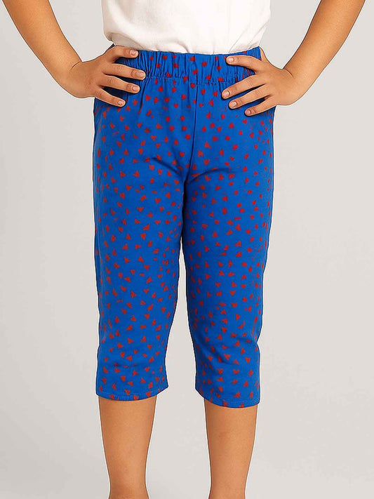 Girls Printed Capri Pant
