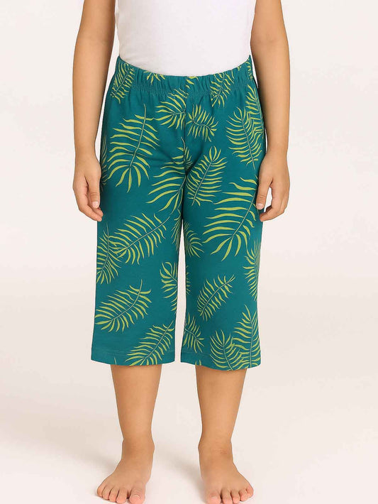 Girls Printed Capri Pant