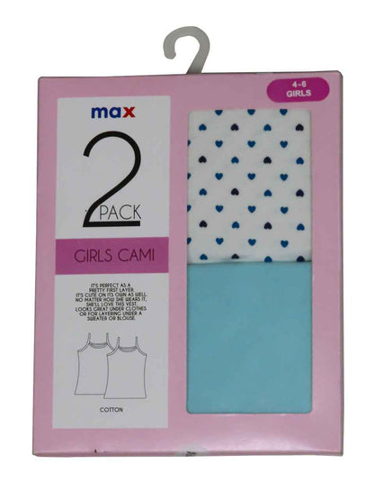 Girls Stretch 2 pack Camisoles