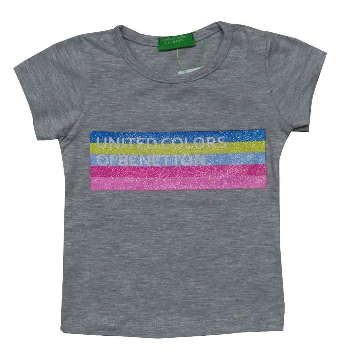 Girls Printed Grey T Shirt