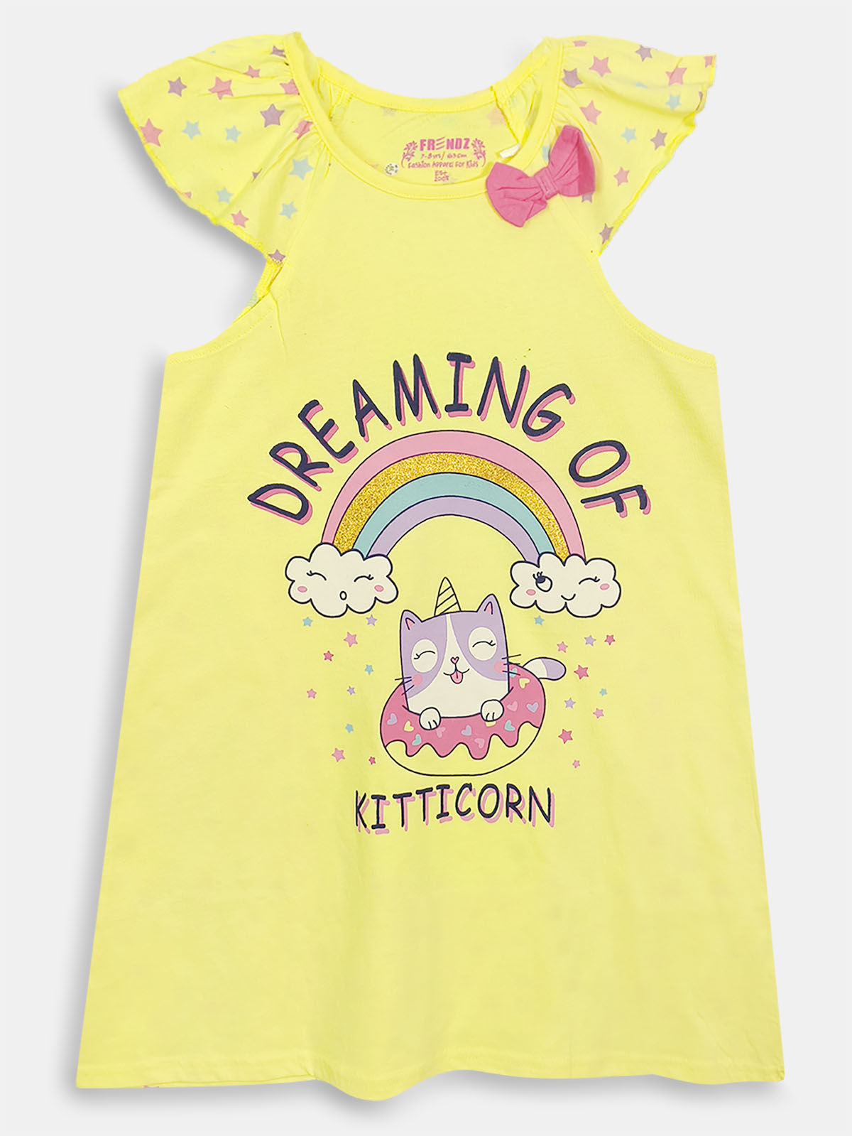 Girls Printed Night Dress