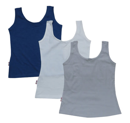 Girls 3 Pack Sleeveless Tops