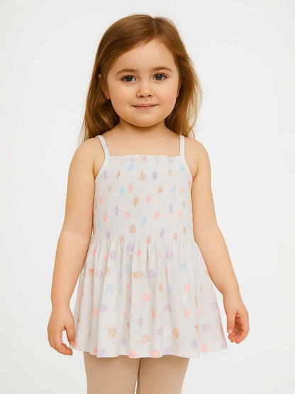 Girls Spaghetti Strap Smocked Tops