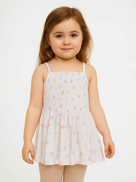 Girls Spaghetti Strap Smocked Tops