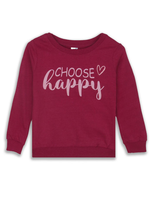 Girls French Terry Pullover Sweatshirt