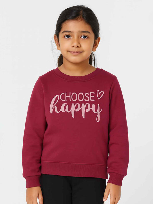 Girls French Terry Pullover Sweatshirt