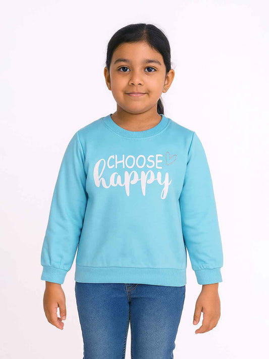Girls French Terry Pullover Sweatshirt