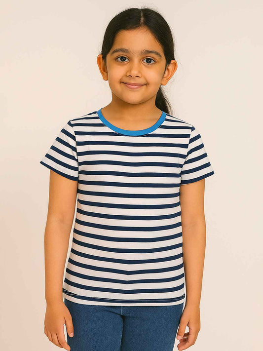 Girls Striped T Shirt