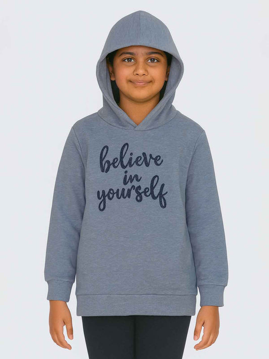 Girls Hooded Pullover Sweatshirt