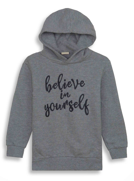 Girls Hooded Pullover Sweatshirt