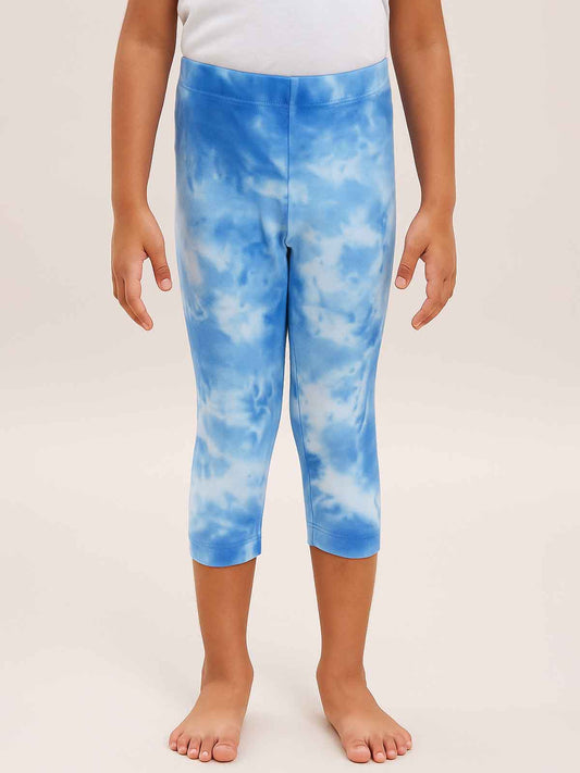 Girls Stretch Tie n Dye Capri