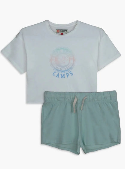 Girls Printed Shorty Pyjama Sets