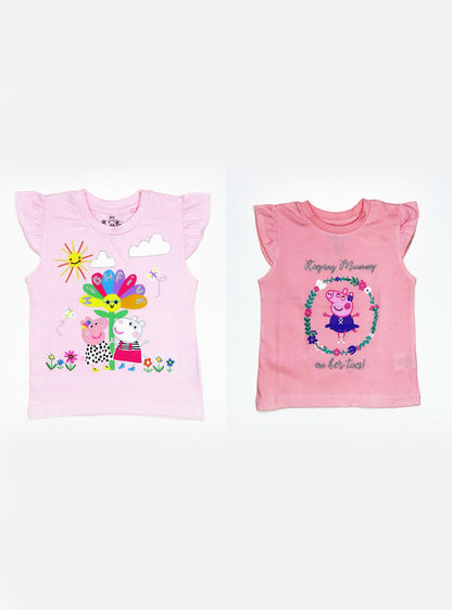 Girls Printed n Applique T Shirts