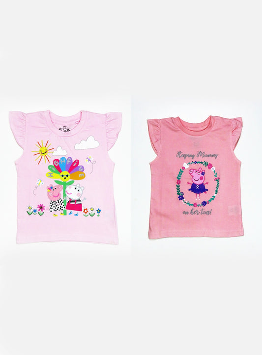 Girls Printed n Applique T Shirts