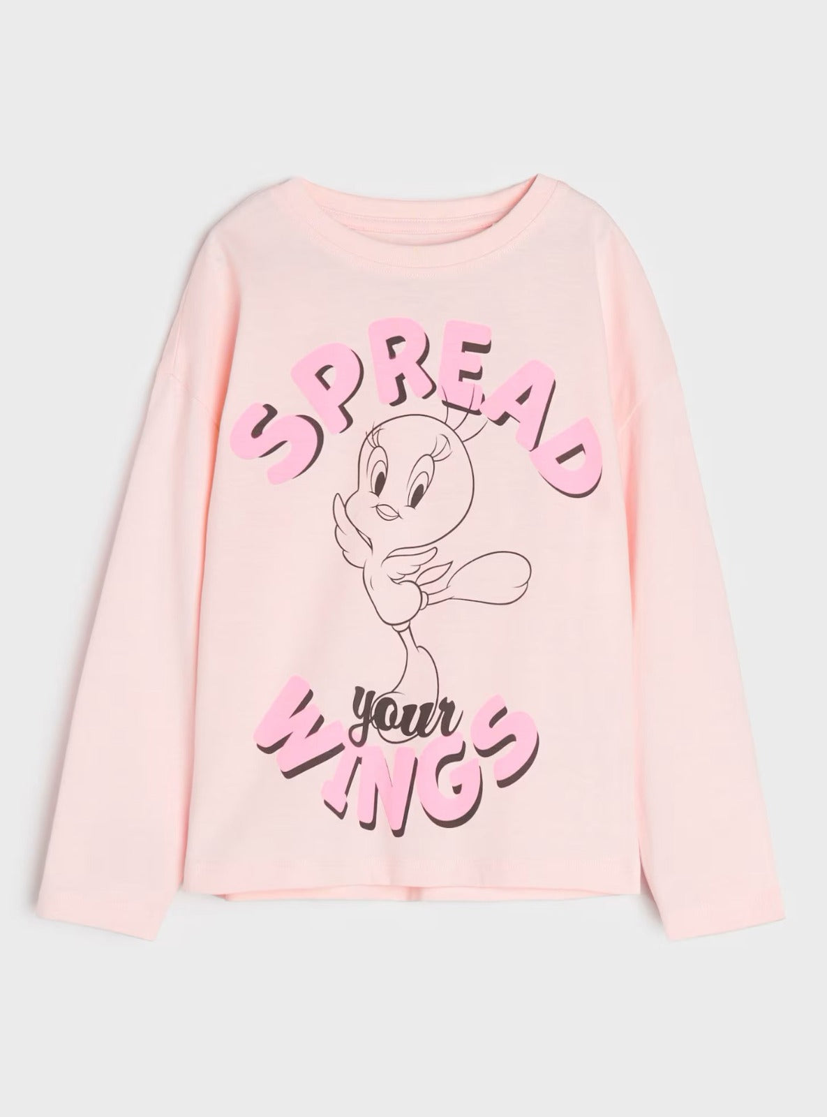 Girls Long Sleeve Pink Tee