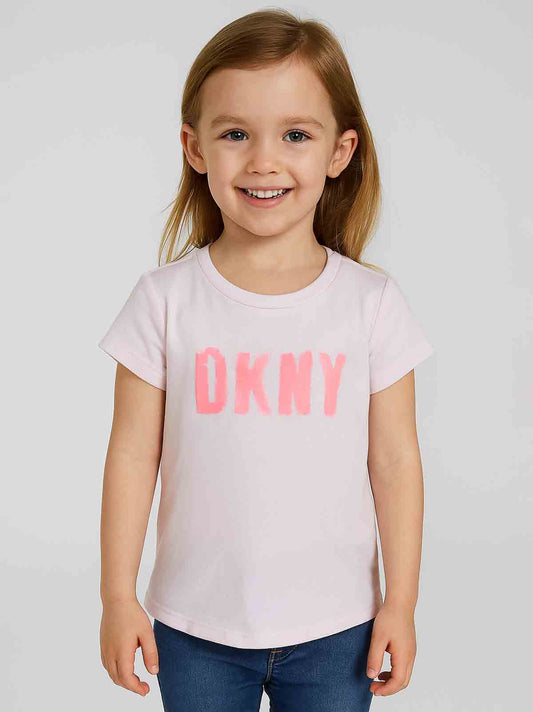 Girls Sequin Pale Pink T Shirt