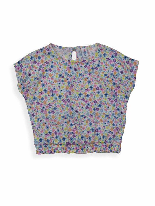 Girls Printed Crop Top