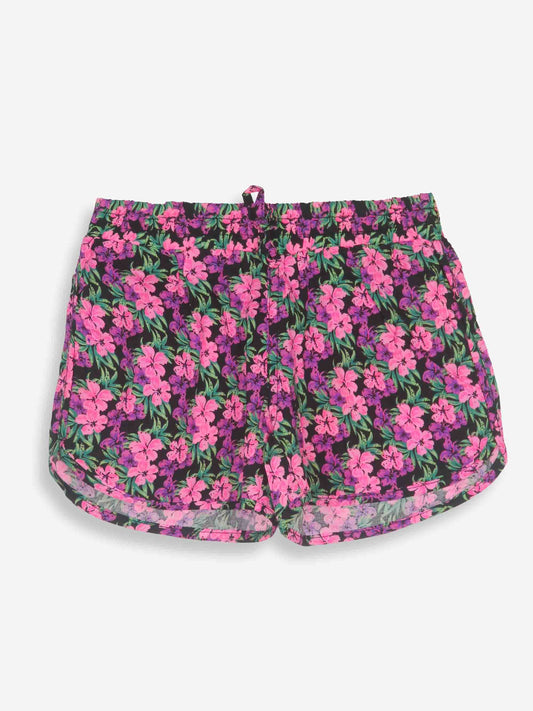 Girls Animal AOP Viscose Woven Shorts