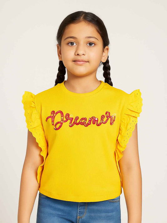 Girls Fancy Cropped Top