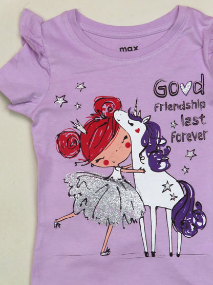 Girls Printed T Shirt