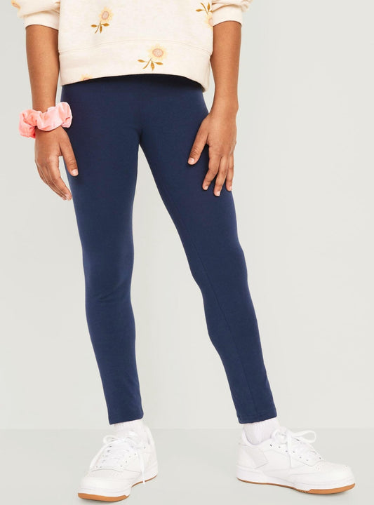 Girls Stretch Navy Ankle Legging