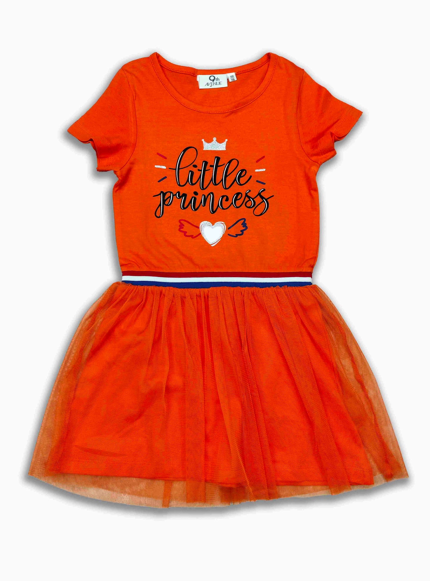 Girls Orange / Princess Dress