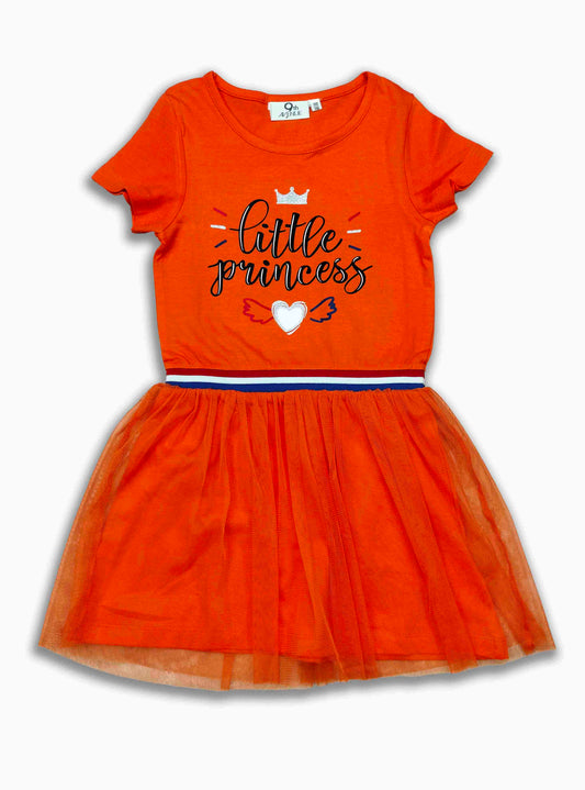 Girls Orange / Princess Dress