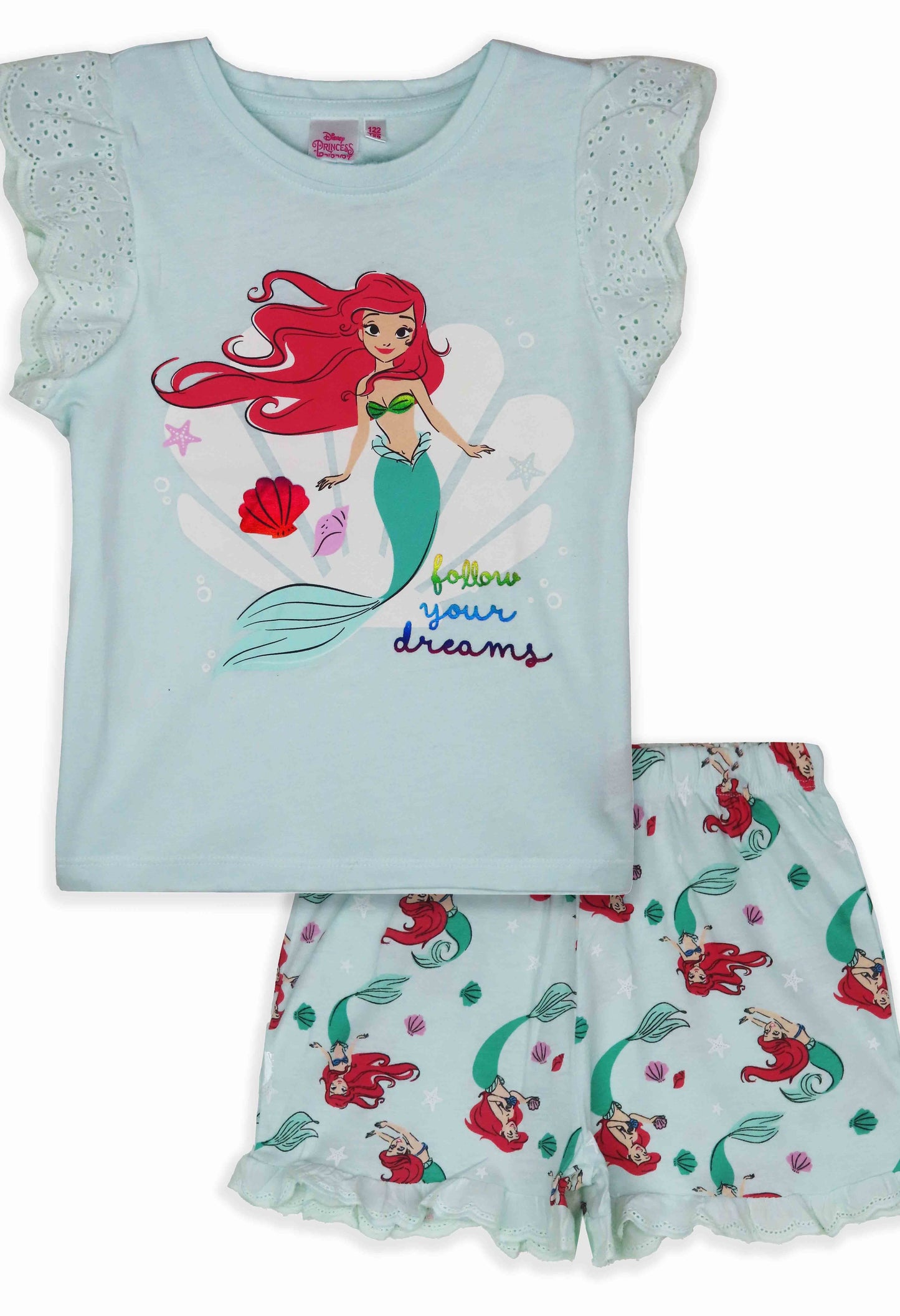 Girls Printed Shorty Set