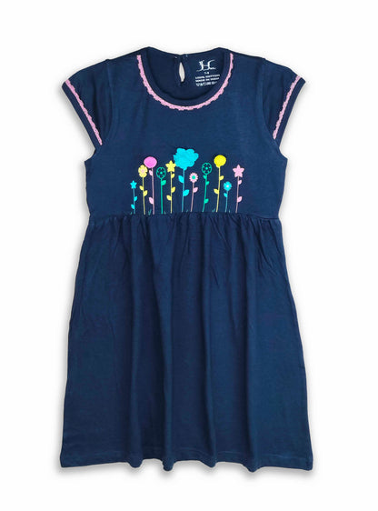 Girls Printed Knit Dress