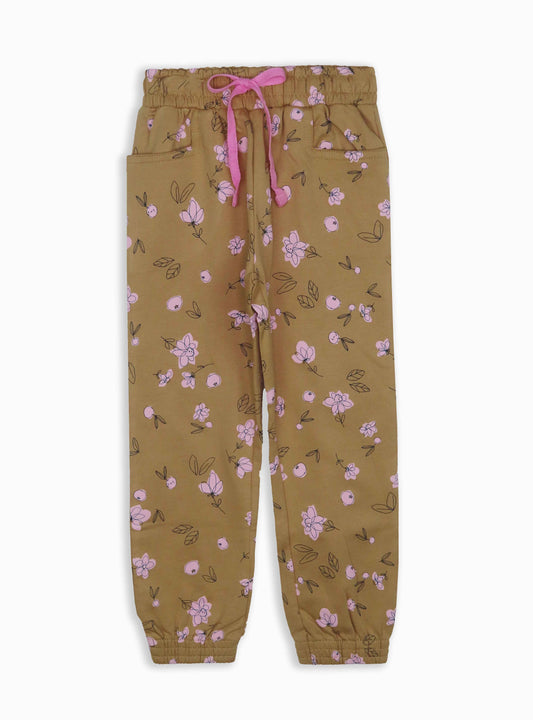 Girls French Terry Printed Pant