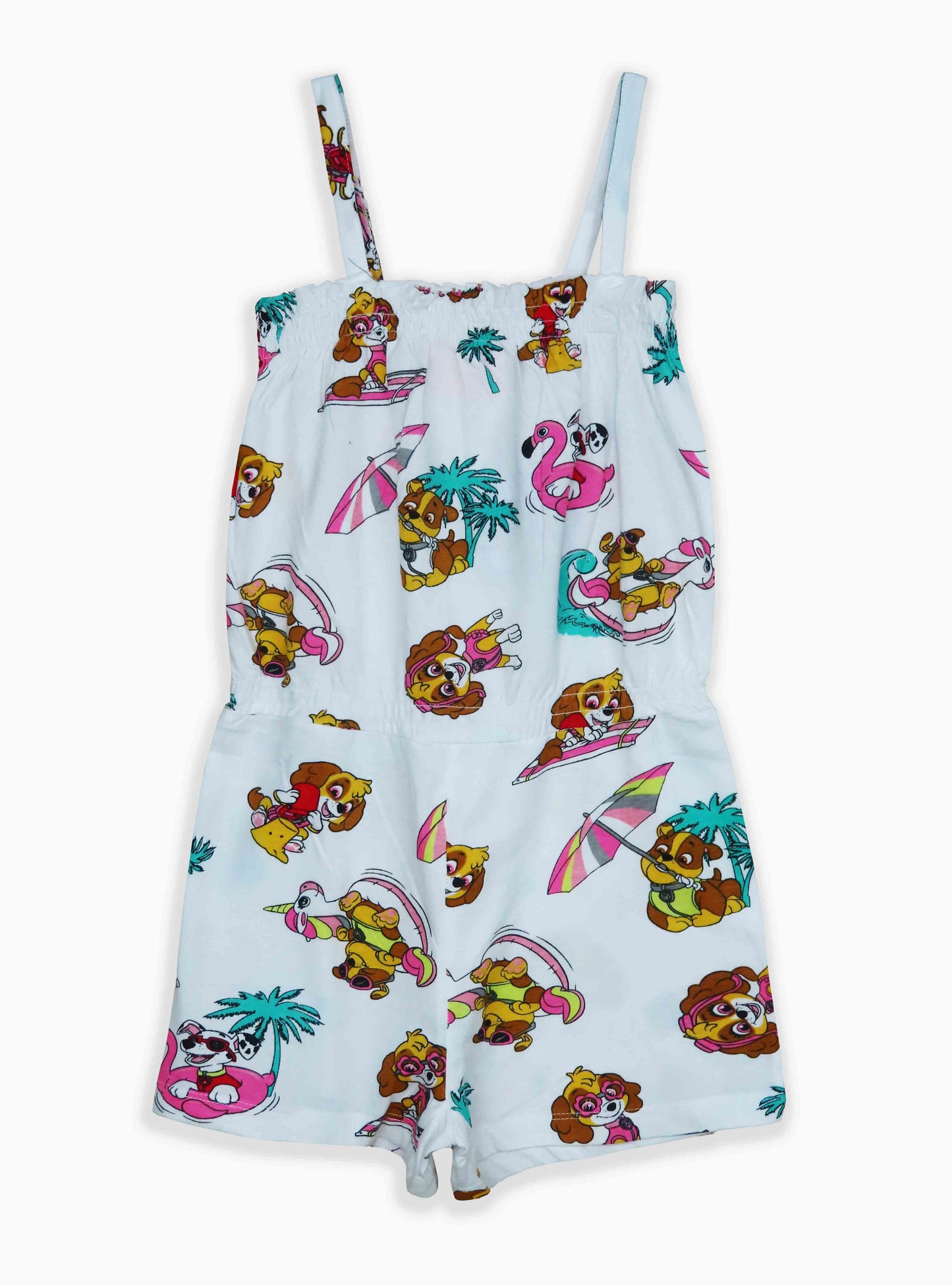 Girls Printed Dungaree