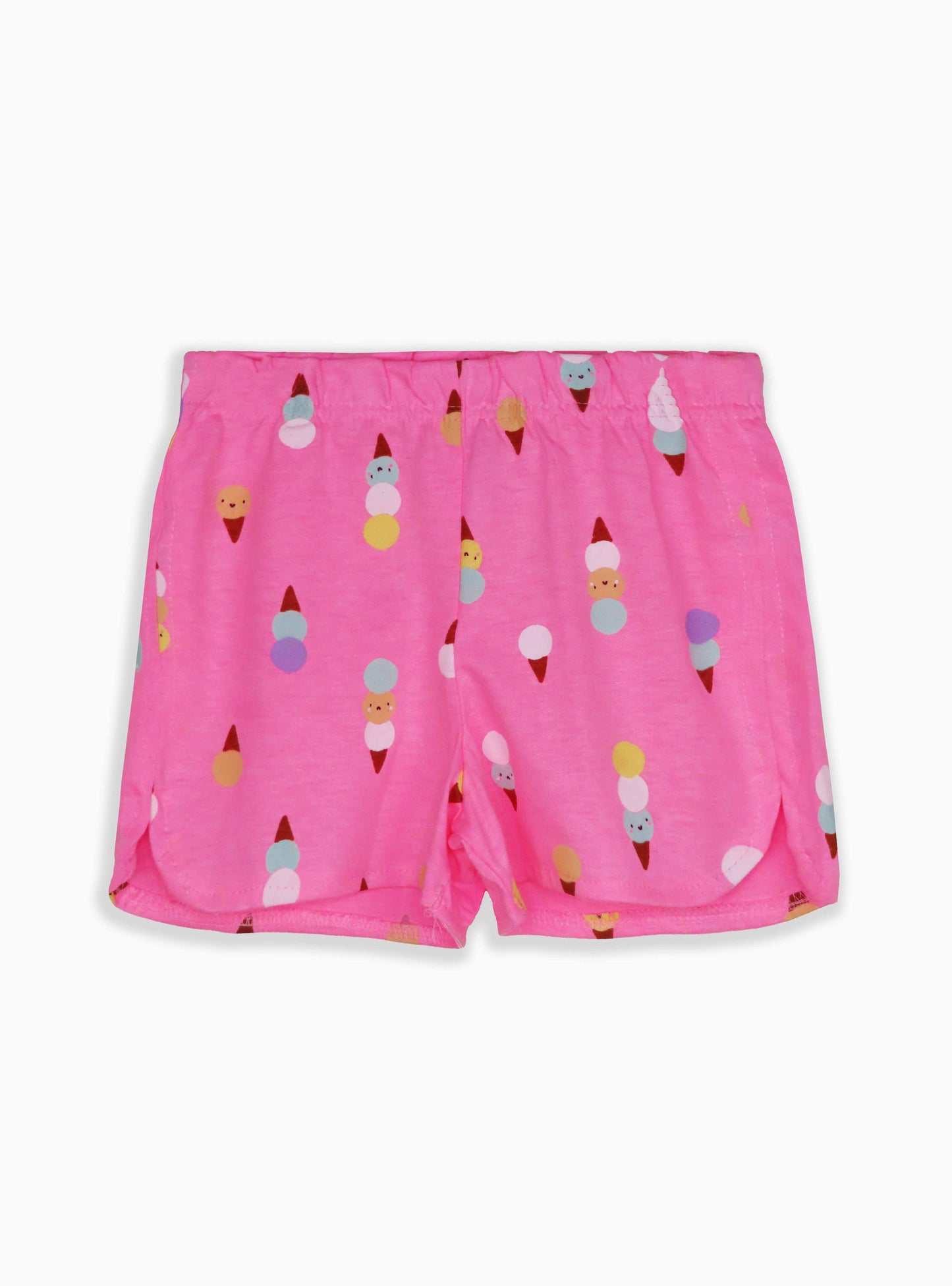 Girls Knit Pink Shorts