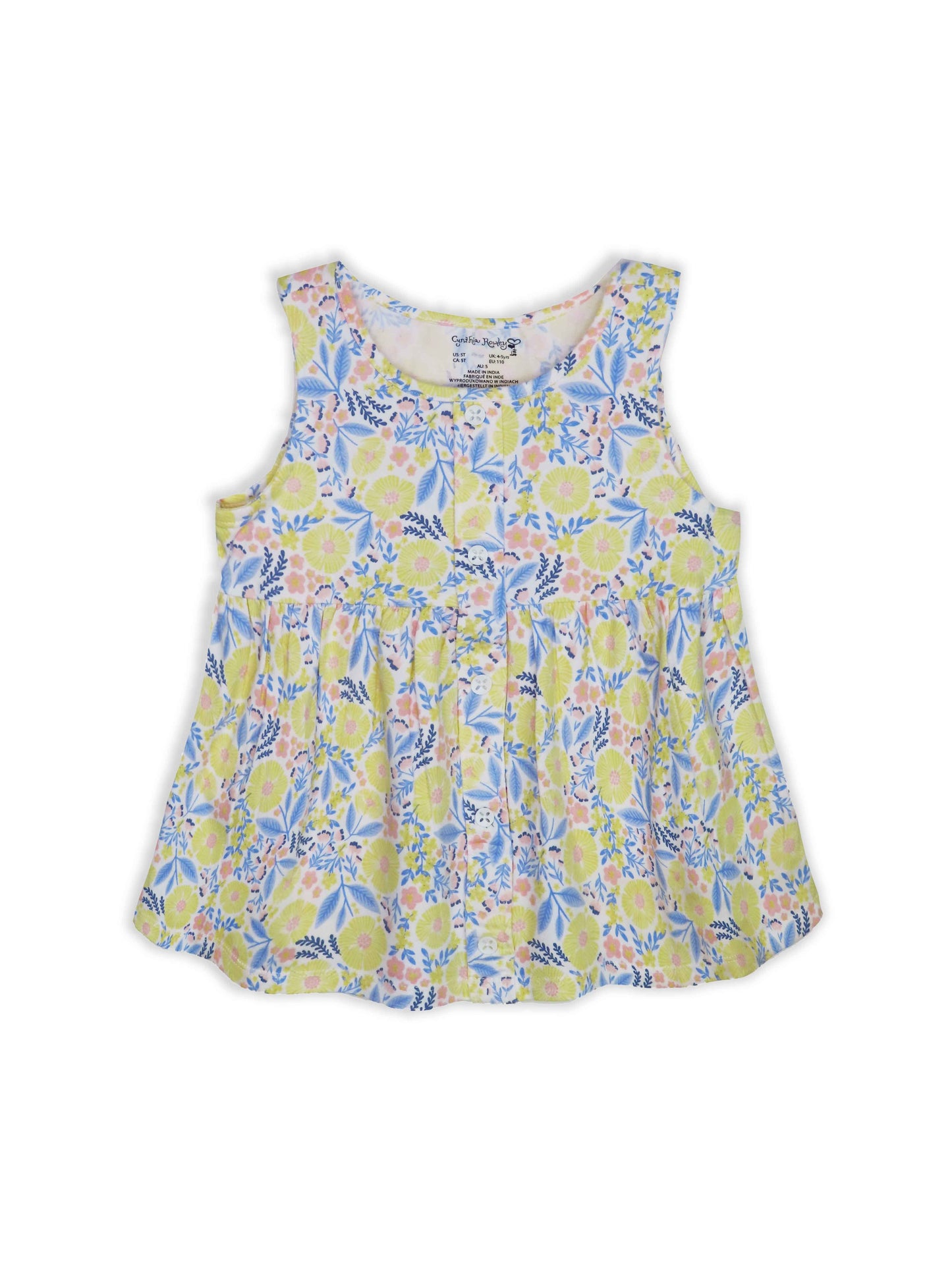 Girls Printed Shorty Set