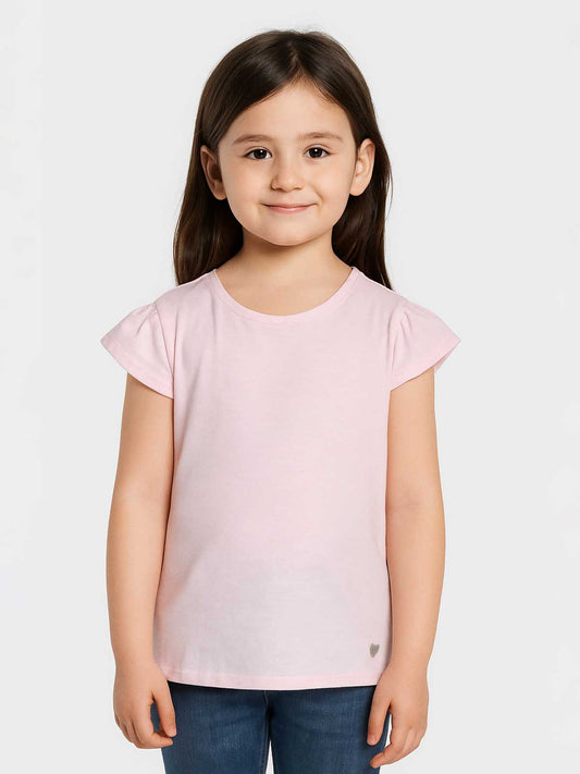 Girls Short Sleeve Pink T-Shirt