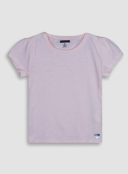 Girls Short Sleeve Pink T-Shirt