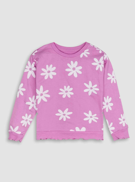 Girls Printed pullover Sweatshirt