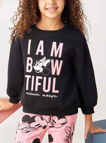 Girls Crew Neck Pullover Sweatshirt